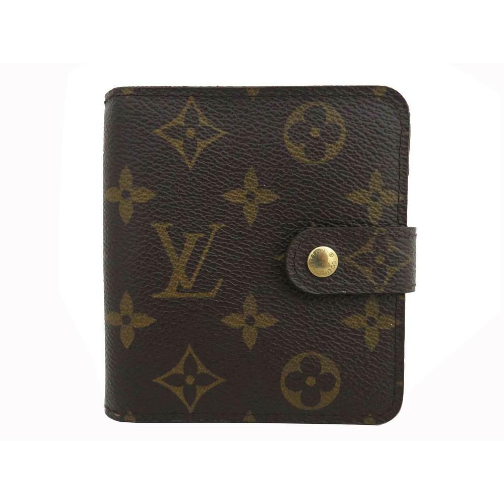 Auth Louis Vuitton Compact Zip Bifold #78266L34B - Picture 1 of 12